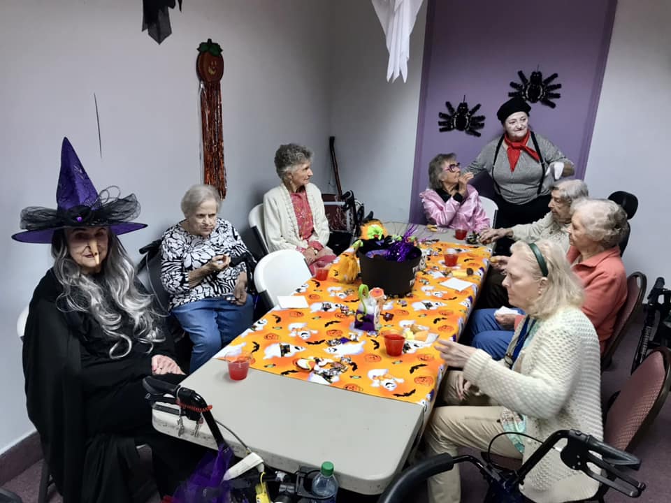 Residents at East Ridge Residence at Halloween
